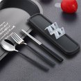 thumbnail image 5 of Elainilye Reusable Cutlery Set, Camping Utensils Kit, Portable Tableware for School Lunch Travel, 5 of 7