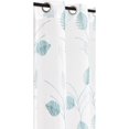 thumbnail image 4 of Safdie & Co. Rideau Palmier Brodés 84L Aqua, 4 of 4