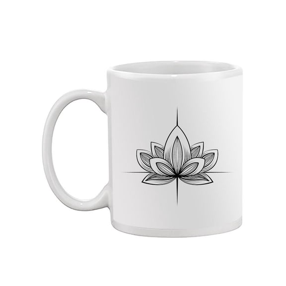 Lotus Flower Tattoo Design Mug  -Image by Shutterstock,