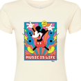 thumbnail image 3 of Disney - Mickey Music Is Life - Juniors Fitted Graphic T-Shirt, 3 of 5