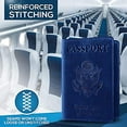 thumbnail image 3 of Ciana PU Leather Passport Cover and Card Holder Combo Slim Passport Holder with Card Protector Slot (Dark Blue), 3 of 5