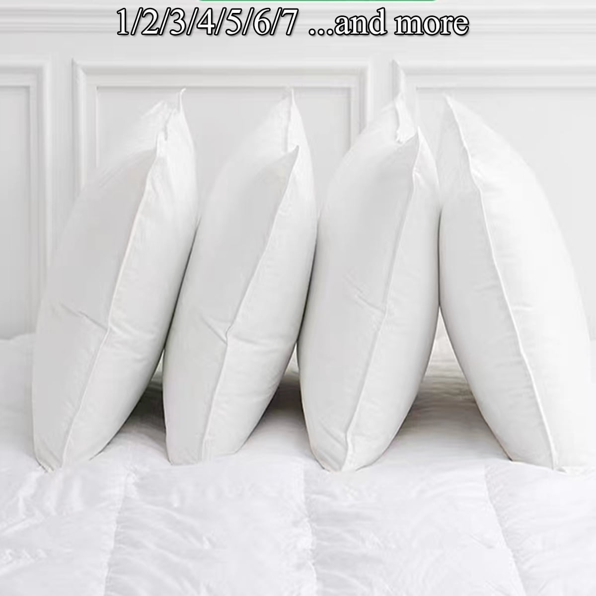 Pillow Inserts Sham Pillow Stuffing Soft Poly Filling for Back Support d  Home Decorative Throw Pillow Covers - Pack of 1