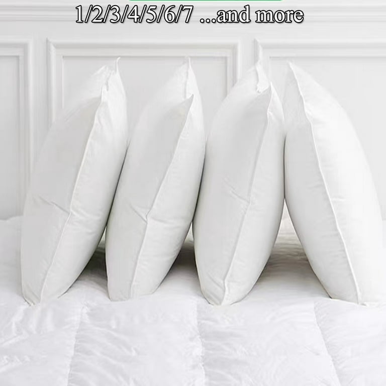 Pillow Insert 28x28 Hypoallergenic Square Form Sham Stuffer Standard White  Polyester Decorative Euro Throw Pillow Inserts for Sofa Bed Couch - -  Machine Washable and Dry 
