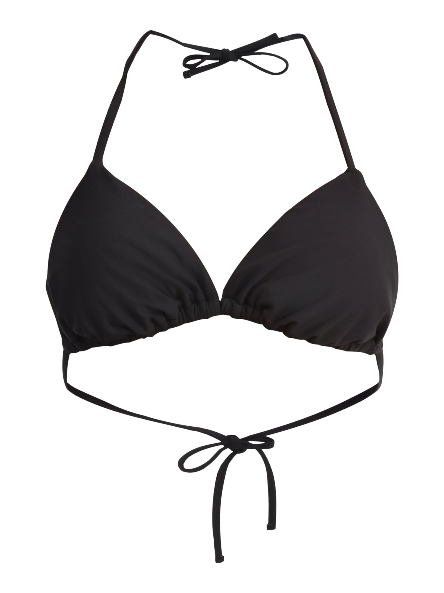 No Boundaries Women's Triangle Tie Bikini Top, Sizes XXS-XXL