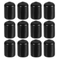 thumbnail image 1 of Tapas de goma redondas Uxcell, cubiertas de tornillo de goma flexibles para tubo de metal de 1/2" 12Pcs, 1 of 5