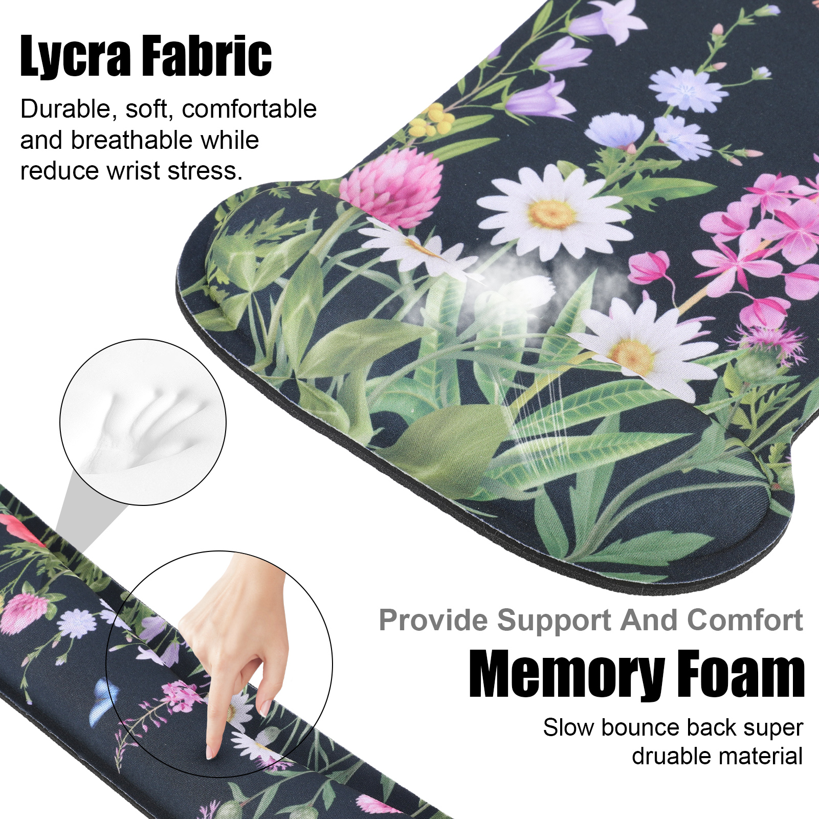 Sixwipe Ergonomic Mouse Pad with Wrist Rest photo 4