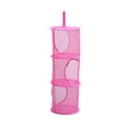 thumbnail image 2 of Cylindrical Multi Layers Hanging Storage Bag Clothing Nylon Mesh Storage Basket Organizer, 2 of 5