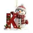 thumbnail image 2 of YardVibe 26 Letter Ornaments for Christmas Tree Decoration, Personalized Hanging Pendant,Snowman Xmas Alphabet for Christmas Initial Ornament,DIY Craft Ornaments,Original Gifts for Family Friends (K), 2 of 9
