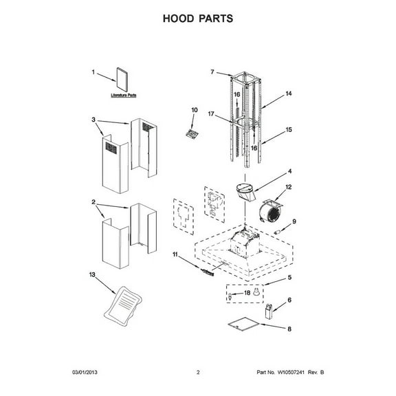 Whirlpool W10272068 Charcoal Filter - OEM Part