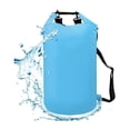 thumbnail image 4 of Bolsa impermeable de 10 l, gran capacidad, con un solo hombro, enrollable, ligera, para almacenamiento en seco, para natación, 4 of 12