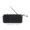 thumbnail image 3 of Radio Al Aire Libre Solar Deportes al aire libre USB TF FM Radio compatible con Bluetooth Altavoz Linterna LED, 3 of 8