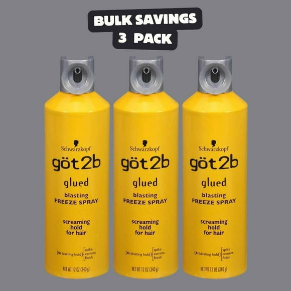got2b Glued Blasting Freeze Spray 12 oz (3 Pack)