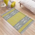 thumbnail image 1 of Casavani Dining Room Carpet Home Decor Rug, Yellow 8x10 feet, 1 of 6