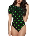 thumbnail image 2 of Picia Poker Shapes Womens One Piece Swimsuits Modest Tummy Control Bathing Suits Lace Up Slimming Swim Suit-Large, 2 of 9