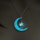 thumbnail image 2 of CHAO Collares para mujer, collar con colgante, colgante de calabaza y luna, cadena luminosa, regalo de joyería para mamá, esposa, novia, estilo 2, 2 of 4