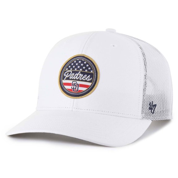 Men's '47 White San Diego Padres Homage Adjustable Trucker Hat