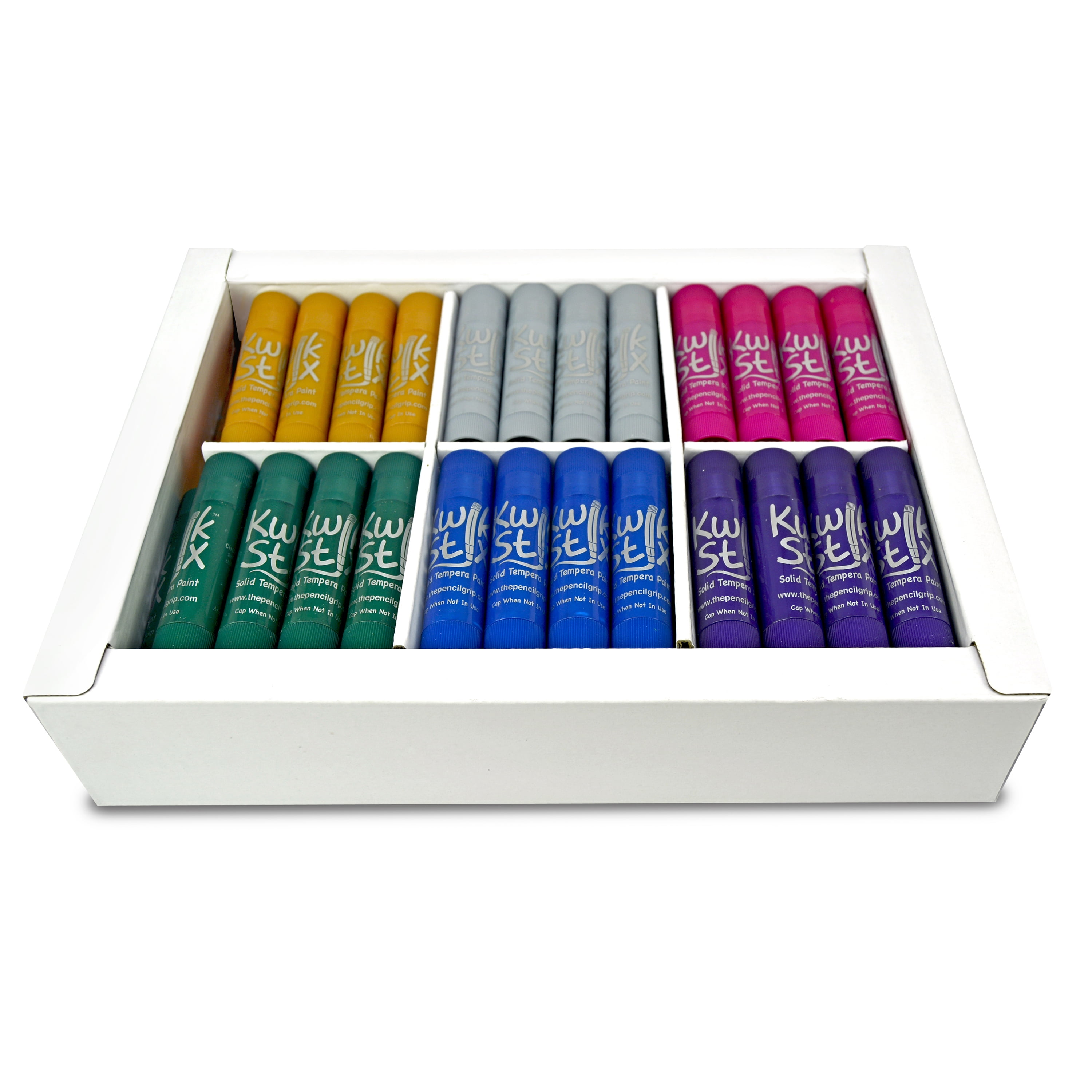 Kwik Stix Solid Tempera Paint Sticks, 72 Count Class Pack, Metallic Colors, Washable, Quick-Drying, Non-Toxic