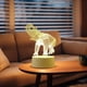 thumbnail image 1 of Lámpara de Mesa LED con USB, Luz Nocturna, Iluminación Ambiental Decorativa con Pantalla de Acrílico, 11 x 11 x 20 cm, Blanco Cálido para Dormitorio, Sala de Estar, 1 of 6