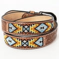 thumbnail image 2 of HILASON Western Genuine Leather Belt for Men Women Cowboy Cowgirl Handmade Unisex Full Grain Heavy Duty Tooled Beaded Belt, 2 of 4