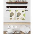 thumbnail image 3 of Abstract Geometric Kitchen Dish Towels for Drying Dishes Set of 2, Farmhouse Vintage Polka Dot Green Waffle Weave Microfiber Hand Tea Bathroom Towels Quick Dry & Absorbent Towel 15.7x23.6, 3 of 7