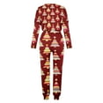 thumbnail image 4 of Lindreshi Womens 2 Piece Lounge Sets Women's Christmas Fashion Long Sleeve Casual Set, 4 of 6