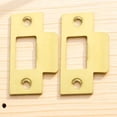 thumbnail image 1 of unbranded 2Pcs D-shaped Strike Plate Cover for Home Improvement 2.79X1.74in, 1 of 4
