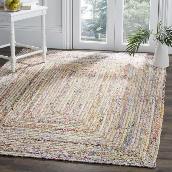 SAFAVIEH Cape Cod Miah Geometric Area Rug, Beige/Multi, 11' x 15'