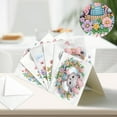 thumbnail image 4 of 6pcs Diamond Painting Kit Greeting Card, Bow Bear 5D DIY Diamond Handmade Holiday Greeting Card with Envelope, Christmas Gift Congratulation, 4 of 7