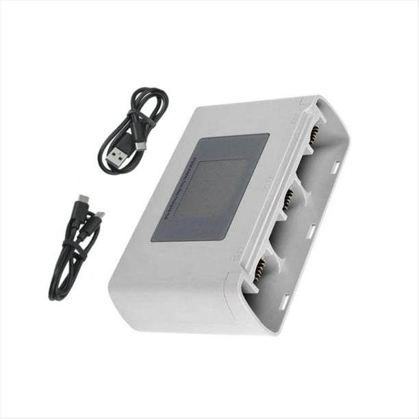 Hanatora Hub de carga bidireccional LCD para DJI Mini 3, Mini 4/ 3 Pro batería, carga cuatro baterías en secuencia, cargador de pantalla accesorios para drones Hanatora Hub de carga bidireccional LCD para DJI Mini 3, Mini 4/ 3 Pro batería, carga cuatro baterías en secuencia, cargador de pantalla accesorios para drones