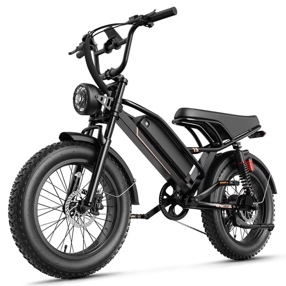 Jasion YR20 Vélo Électrique pour Adultes, Vélo de Montagne Électrique 1000W avec Batterie Amovible 48V 20Ah, Vélo Tout-Terrain à Pneus Larges 20 Pouces avec Frein Hydraulique, Vélo Électrique Style Cyclomoteur Tout-Terrain, UL2849