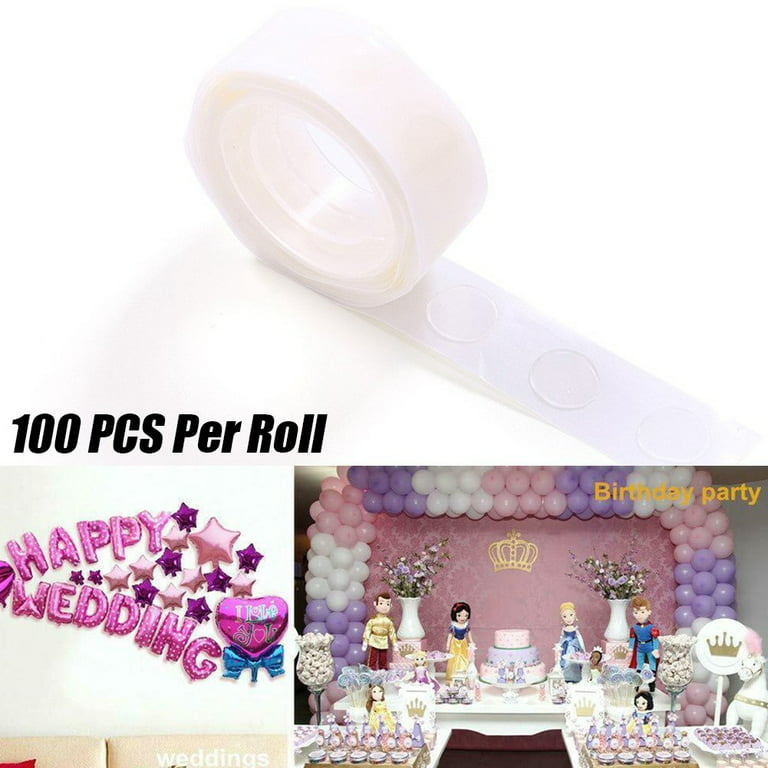 Mr Bhoot White White 200 Glue Dots Pack Of 2, Balloon Glue Dot Tape for  Happy Birthday, Wedding, Anniversary, Baby Shower Decoration,Balloon Glue  Dot Tape Pack Of 2 in 200 Dot Price