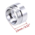 thumbnail image 2 of Uxcell Faucet Adapter  M22x1.0 Male Thread to M20x1.0 Female Thread Aerator Copper  Silver Tone 1pcs, 2 of 4