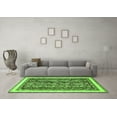 thumbnail image 3 of Ahgly Company Indoor Rectangle Abstract Green Modern Area Rugs, 2' x 5', 3 of 4