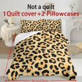 thumbnail image 6 of ZIATUBLES Leopard Printed Soft Duvet Cover Set, Queen Size Comforter Cover Set of 3, Comfortable Breathable Bedding with Zipper Closure (1 Duvet Cover, 2 Pillowcases), 6 of 8