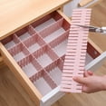 thumbnail image 4 of Coofit Drawer Organizers Divider Adjustable: 12PCS Drawer Separator Underwear Organizer, 4 of 10