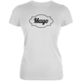 thumbnail image 1 of Costume de Mayonnaise d'Halloween T-Shirt Doux Blanc Juniors, 1 of 1