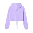 thumbnail image 5 of Women's 2 Piece Outfits Hoodie Sweatsuit Sets Over Sized Sweatshirt Baggy Fall Fashion Sweatpants with Pockets, Cozy and Trendy Ensemble,Purple,2XL, 5 of 6