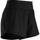 thumbnail image 1 of Pantalones cortos de yoga negros para mujer, de secado rápido, transpirables, deportivos, de verano, talla L, 1 of 7