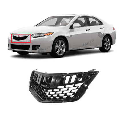 DCP Front Base Black Grille for 2009-2010 Acura TSX 2.4L 3.5L 09-10 71121TL2A00 AC1200113