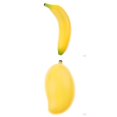 thumbnail image 1 of Paquete de 6 Vibradores Musicales para Huevos Sonajeros Sonajeros Instrumento de Percusión Juguete para Niños , Banana Y, 1 of 9