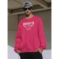 thumbnail image 2 of Brooklyn 1987 College Style Sweatshirt Men -Image by Shutterstock, Male 5X-Large, 2 of 4