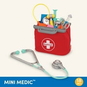 Battat Mini Medic Doctor Plastic Play Set with 10pcs and Storage Bag, Toddler and Preschool Toys