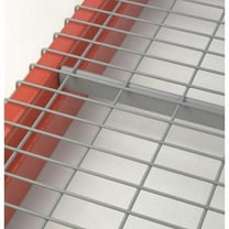 Pallet Rack Decking, Steel Wire, 58 in W, 48 in D, Silver, Zinc Finish, Gauge: 5