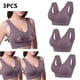 thumbnail image 1 of Puntoco Sujetadores cómodos para mujer Sujetador de encaje brillante cómodo y transpirable sin aros, 1 of 5
