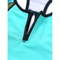 thumbnail image 3 of MSemis Kids Girls 3 Piece Sporty Swimwear Bathing Suit Racerback Bikini, 3 of 6