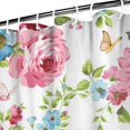 thumbnail image 4 of Waterproof Pioneer Shower Curtain 84x72 Inch Polyester Unique Colorful Floral Shower Curtain for Bathroom Hotel Home Decor with 12 Plastic Hooks, 4 of 5