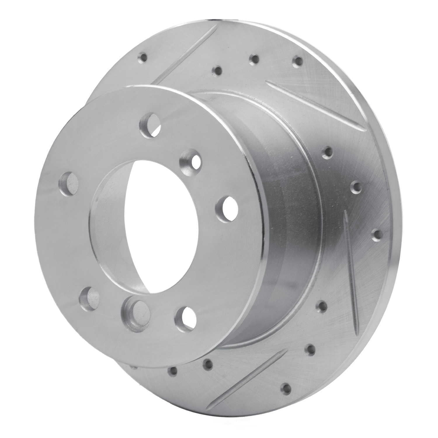 Dynamic Friction Company 631-40038L DFC Brake Rotor - Drilled And Slotted - Silver