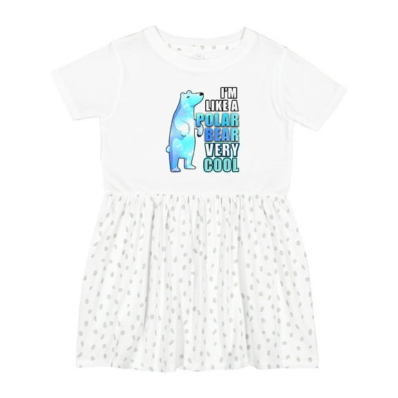 Inktastic Funny Polar Bear Girls Toddler Dress