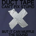 thumbnail image 3 of CafePress - Duct Tape Fix Stupid Muffle The Sound Long Sleeve - Long Sleeve Dark T-Shirt, 3 of 4