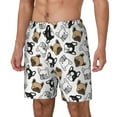 thumbnail image 2 of Gaeub French Bulldog3 Mens Swim Trunks Stretch Beach Shorts Quick Dry for Men Swim Shorts Swimwear with Pockets- 3X-Large, 2 of 9